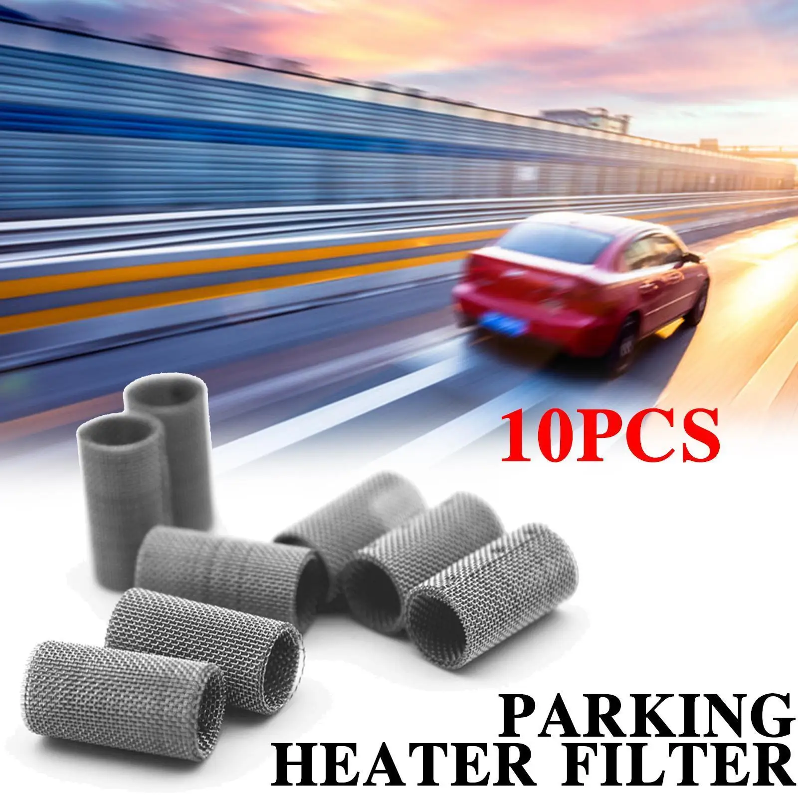

10Pcs 310s Stainless Steel Filter Mesh Strainer Screen For Diesel Air Parking Heater Car Glow Plug Burner 3-Layers Filter M B3M5
