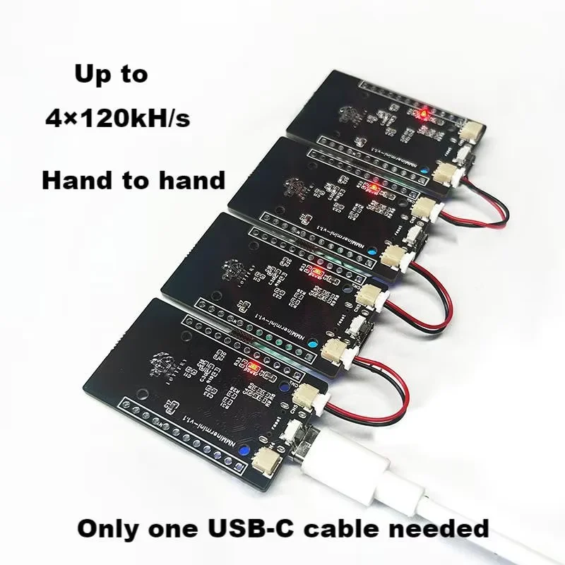 Новая официальная цепочка NMMiner BTC Lucky Solo Lottery Miner 120*8=960KH/s более высокая nerdminer v2 ESP32S3