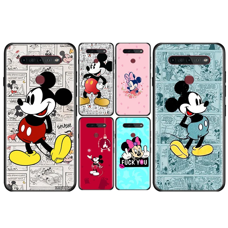 

Mickey Minnie Mouse Art For LG K92 K71 K61 K51S K41S K50S K22 Q60 V60 V50S V50 V40 V30 G8 G8X G8S ThinQ Black Phone Case