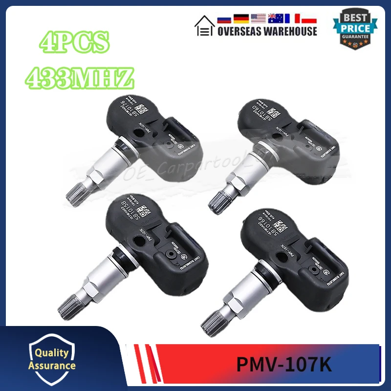 

433MHz PMV-107K Tire Pressure Monitor Sensor Fit FOR Lexus GS LS ES Toyota Land Cruiser 200 RAV4 III 42607-50010 42607-50011