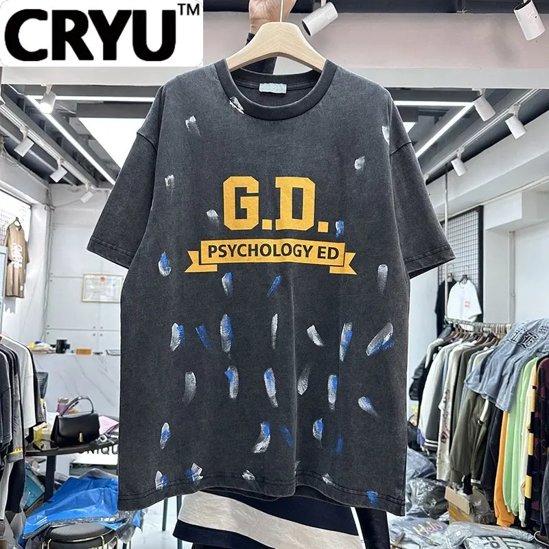 

CRYU Graffiti splash ink shirt