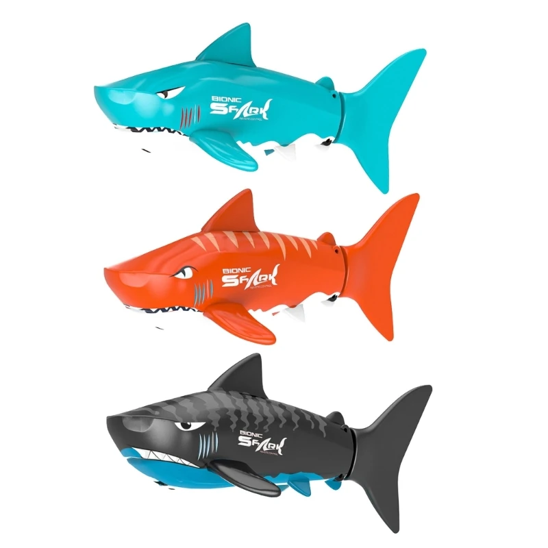 N80C Remote Control Shark Rechargeable Mini Swimming Fish RC Animal Toy Pool Toy