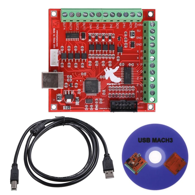 

Mach3 4 Axis Interface Motion Controller Card Breakout Board for Stepper Motor