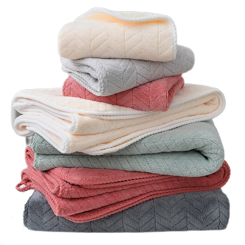 Hand And Bath Towels Set Super Soft High Absorption And Dura