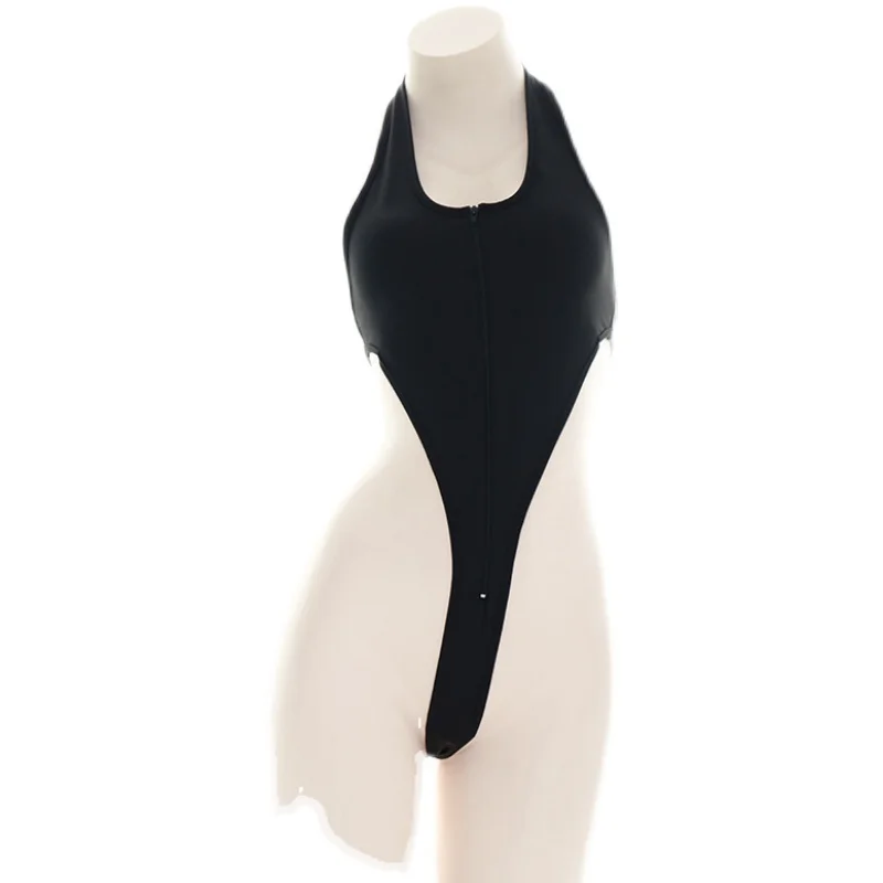 [Распродажа] комбинезон на молнии с высокой вилкой привлекательный раздельный