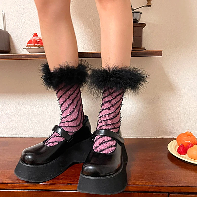 Handmade Designer Socks Y2k Women Lolita Funny Pile Socks Parity Accessories