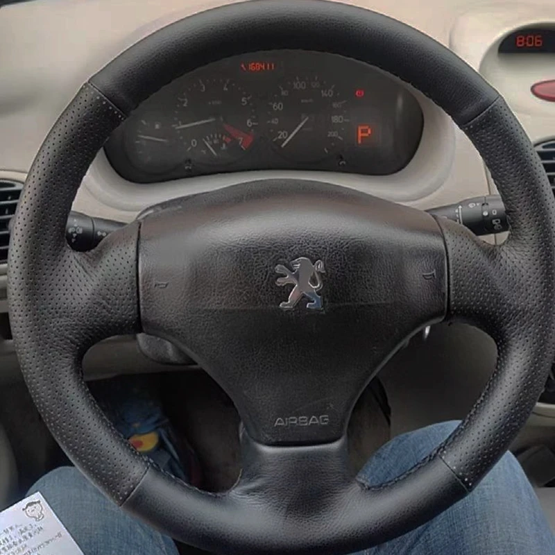 

Пользовательский DIY автомобиль крышка рулевого колеса 100% подходит для Peugeot 206 1998-2005 206 SW CC 2003 2004 2005 206 Авто Аксессуары интерьера