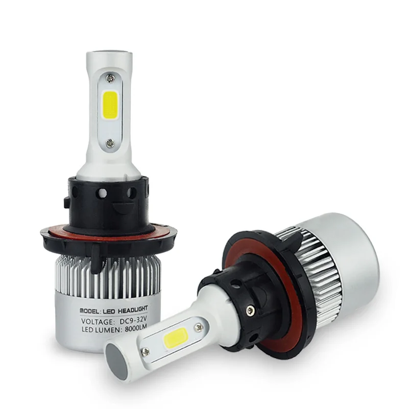 

2PCS H13 9008 9012 HIR2 9006 HB4 9005 HB3 LED Headlight Bulbs 36W 8000 Lumens Super Bright Headlight 6000K White IP68 Waterproof