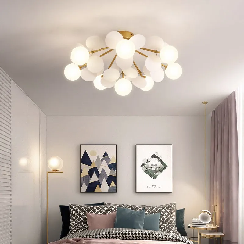 

Modern Macron Chandelier Lighting Living Room Kids Room Bedroom Nordic Children Room Lustre Chandeliers Home Decor Ceiling Lamp