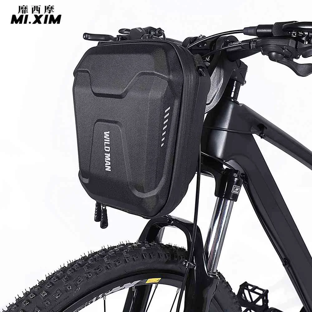 

MTB Mountain Bike Phone Pouch Case Mountain Road Bike Scooter Hard Shell Handlebar Head Bags Cycling Accessories