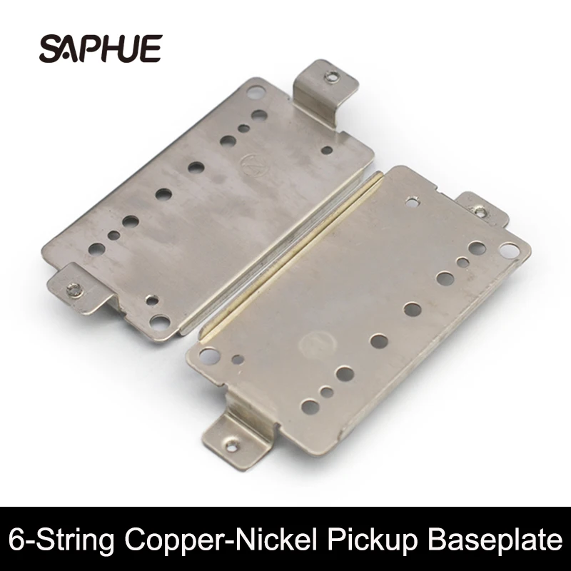 

2Pcs Copper-Nickel Alloys 6 String Pickup Baseplate Humbucker Copper Baseplate 50/52MM Electric Guitar Pickup Baseplate Parts