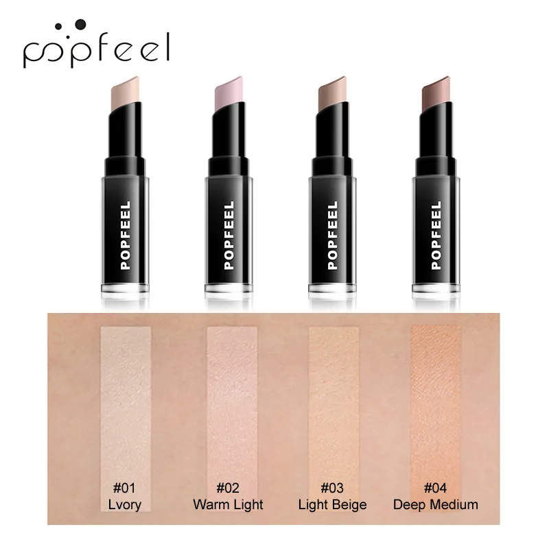 Фото POPFEEL 3D Shimmer Contour Highlighter Cream Concealer Stick Многофункциональный крем-хайлайтер для лица, осветляющий и моделирующий контуры, косметическое средство для макияжа №3