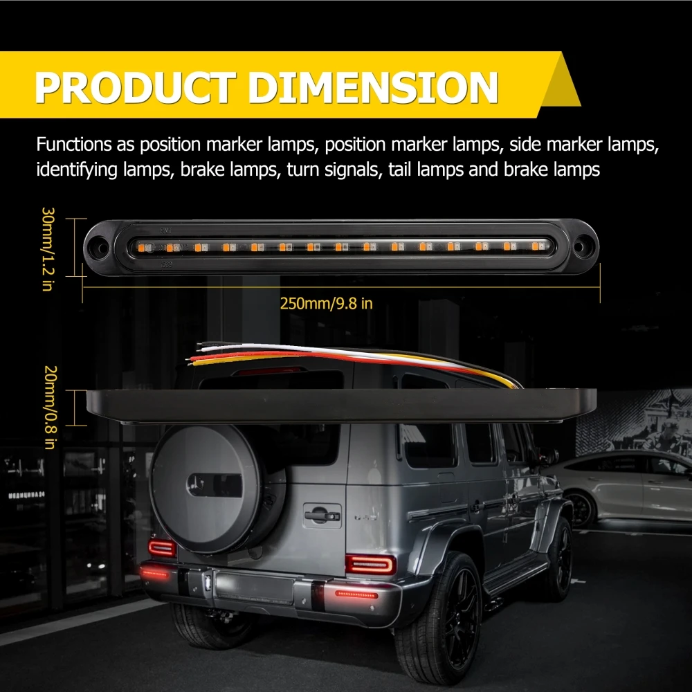 Универсальные 10-дюймовые фонари для дневных ходовых огней