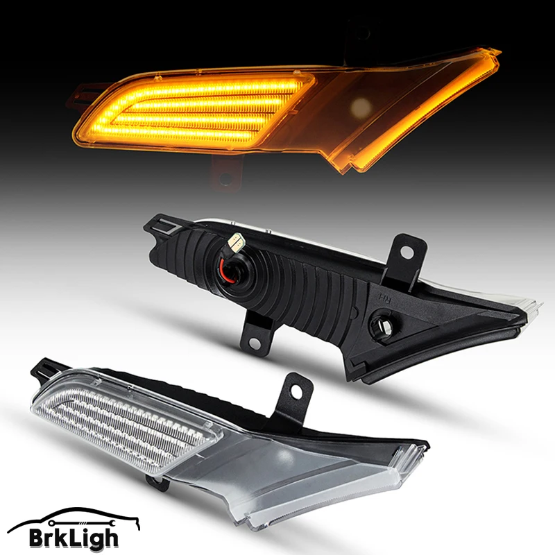 

2pcs Dynamic Amber Car Accsesories LED Side Marker Light For Porsche Cayenne 957 2007-2010 Turn Signal Lamp 95563103510