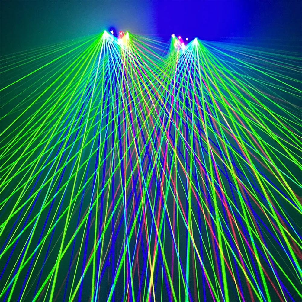 Крутой новый дизайн RGB лазерные перчатки для рук вечерние бар сцена DJ