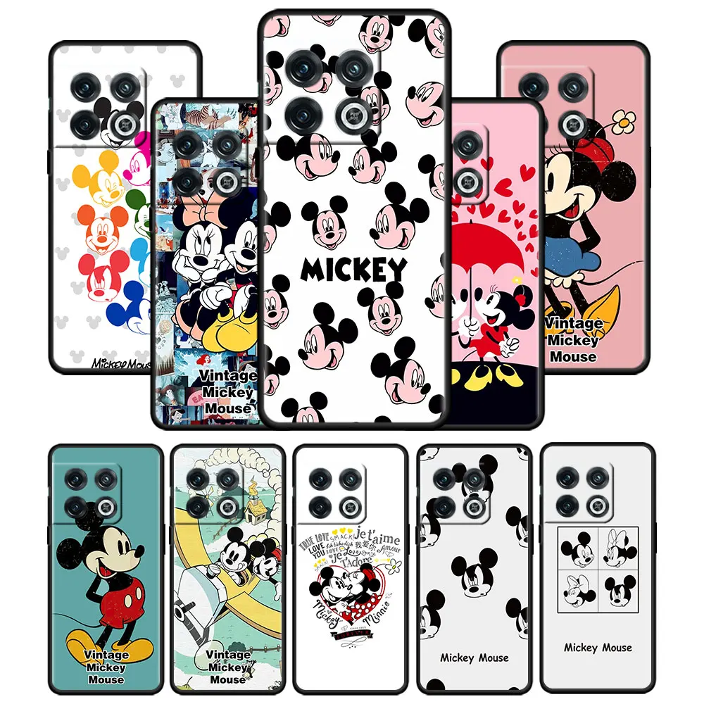 

Case Cover for Oneplus 1+ 9 8 7 7T 8T 9R 9RT 10 Pro Nord N10 N100 N200 CE 2 5G Protection Matte Full Disney Mickey Mouse