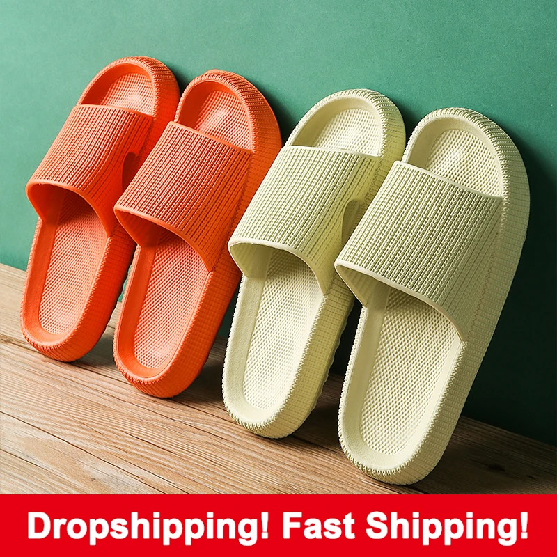 

Сланцы для мужчин и женщин, сандалии на толстой платформе, мягкая подошва, Эва, Нескользящие, для ванной комнаты, домашние тапочки, лето 2022