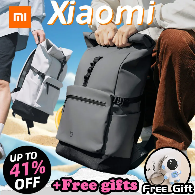 Фото Рюкзак Xiaomi Mijia для отдыха и учебы, школьный рюкзак, сумка для ноутбука 15,6 дюймов, школьный рюкзак для студентов, водонепроницаемый. №1