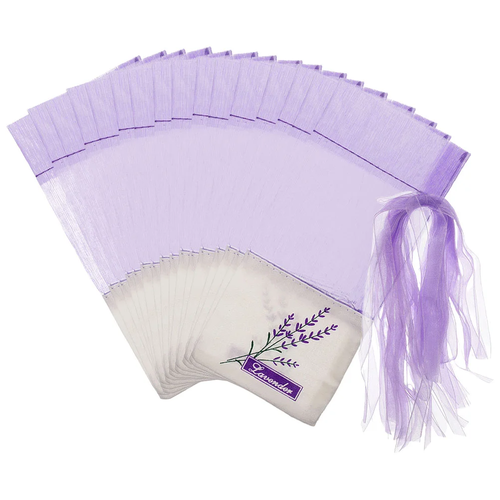 

50 Pcs Decorative Lavender Pouch Sachet Bag Empty Bags Wardrobe Sachets Perfume