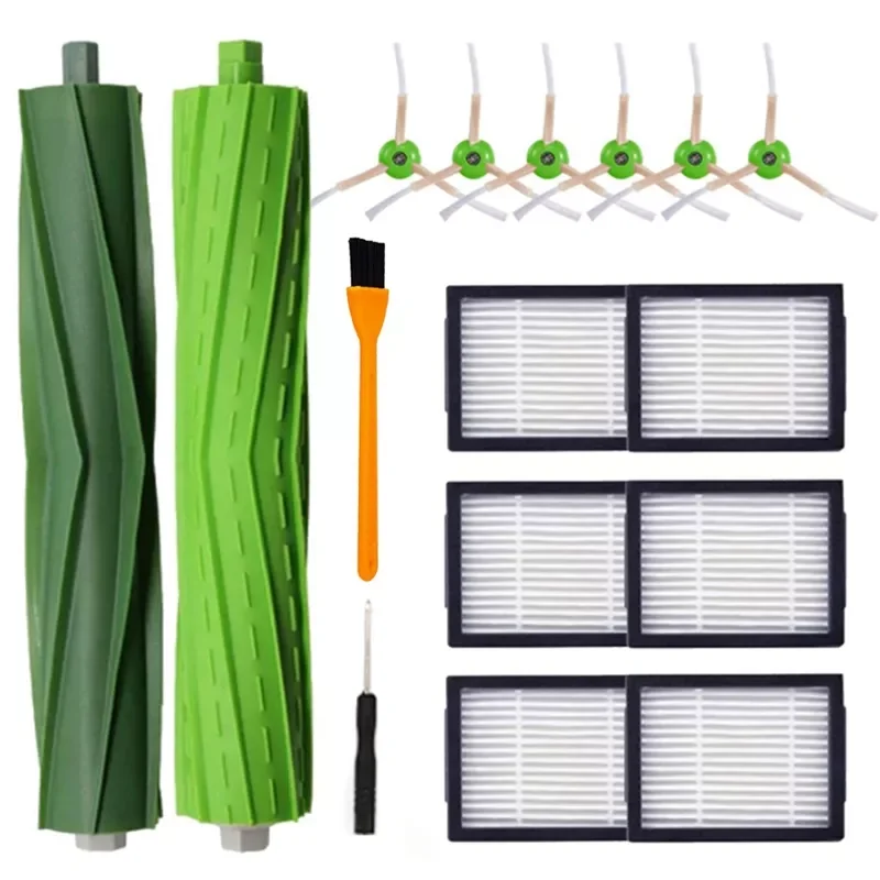 

SANQ Replacement Parts for IRobot Roomba I7 E5 E6 E7 I7+/I7 Plus Vacuum Cleaner Accessories Roll Brush, Side Brush, Filter