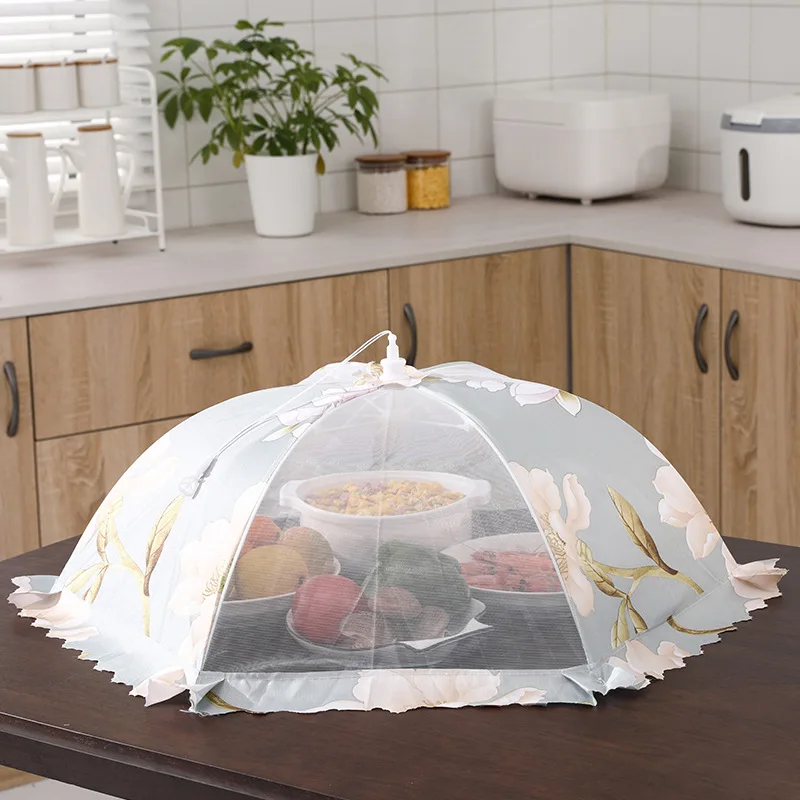 

Household Foldable Lace Food Cover Vegetable Cover Sub Anti Fly Umbrella Cover Food Dust-Proof Insect-Proof Cover Dining