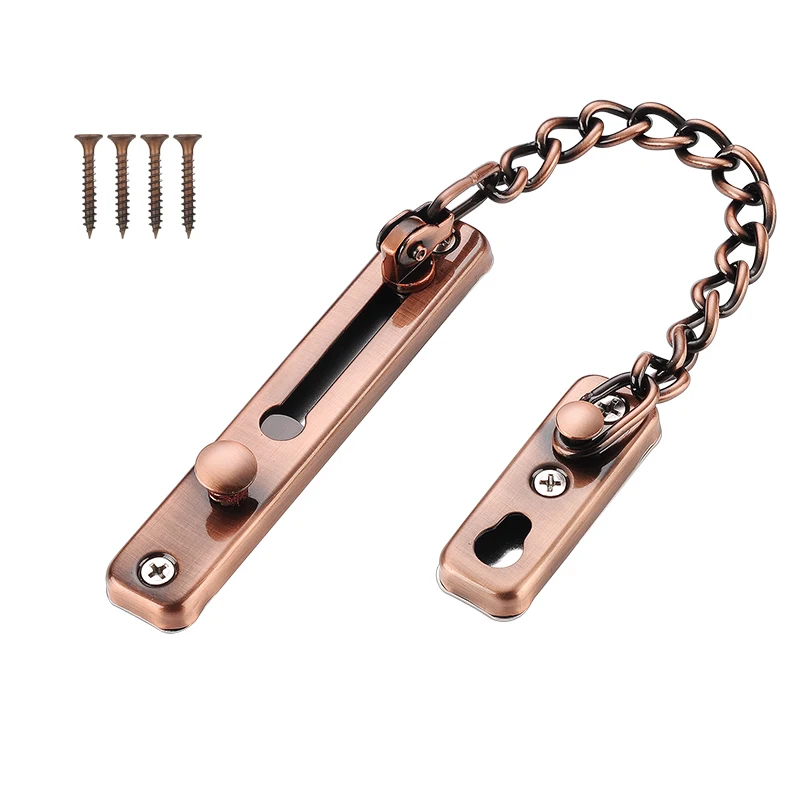 Дверной замок с защитой от кражи защелкой для дверей дома из красной бронзы