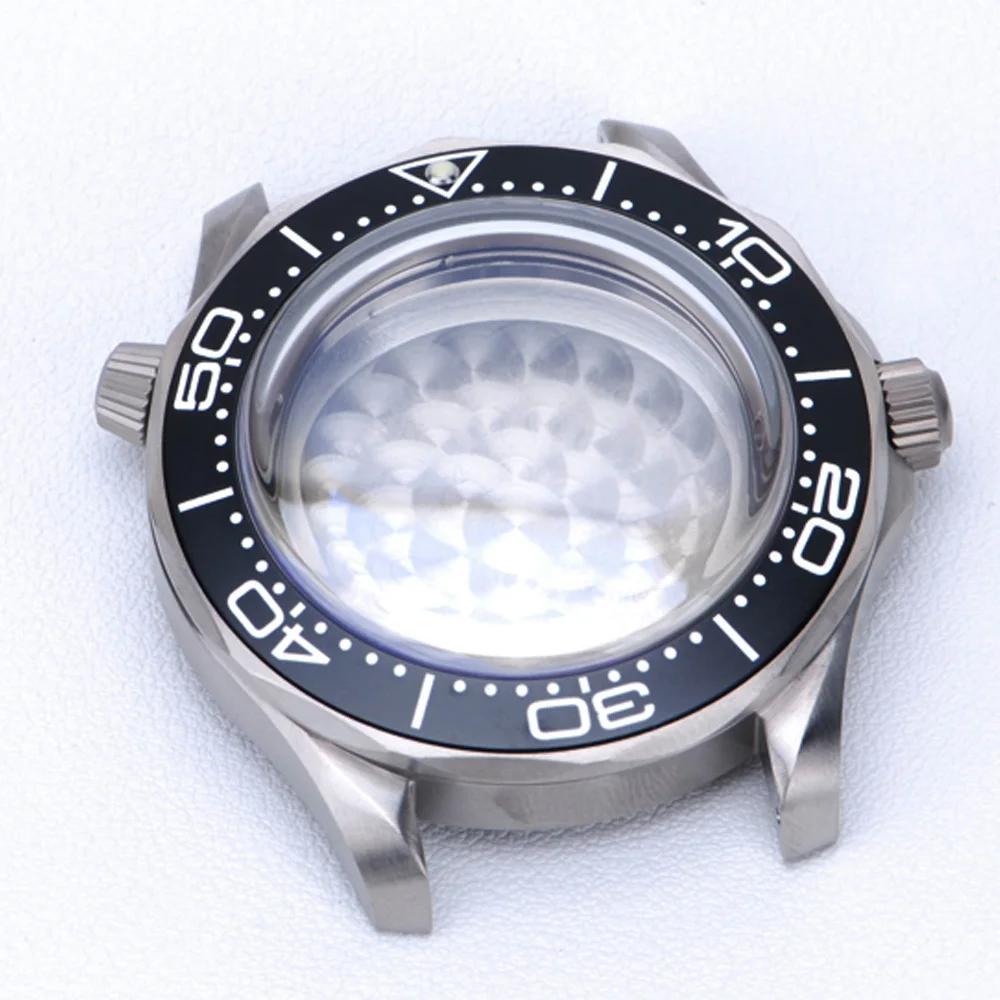 Heimdallr Watch Parts 42.23mm Titanium Sea Ghost 007 Watch Case Sapphire Aluminum Insert Suitable For NH35/36 Movement