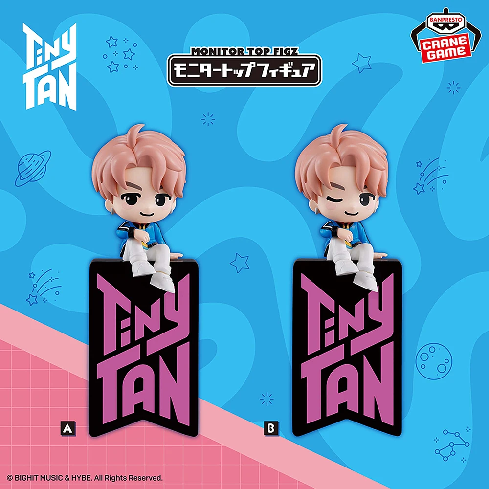 Фото В наличии: Фигурки Banpresto BTS TinyTAN DNA Monitor Top, 15 см, Джин, RM, аниме-фигурки, оригинальные коллекционные, для декора рабочего стола, подарок №3
