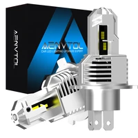 aenvtol h4 9003 hb2 led headlight bulbs canbus for high and low beam 100w 20000lm 6000k white headlamp with turbo fan pack of 2
