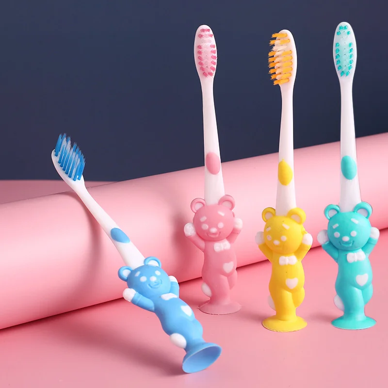 

4pcs/set Japanese Style Children's Toothbrush Bristles with Fat Handle and Smal Toothbrush Useful Fat Handle and Small Head TS2