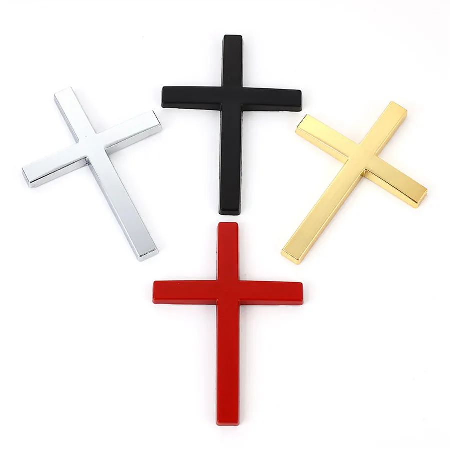 

Металлическая 3d-наклейка для кузова автомобиля, наклейка с христианским крестом, эмблема кузова автомобиля, аксессуары для BWM, Audi, Honda, Opel, Ford,...