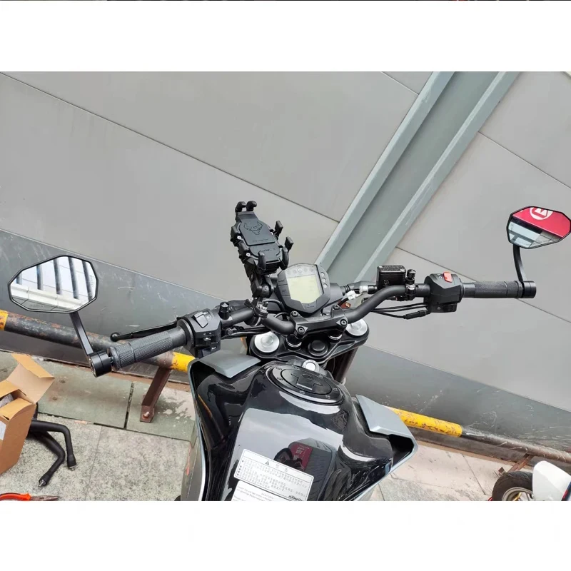 Зеркало на руль мотоцикла 78'' (22 мм), алюминиевое, универсальное, для Honda VTX 1300, CB650RR, NC750X, Hornet 600, 900, KTM (art.: 3920dbde37e24) - 3920dbde37e24