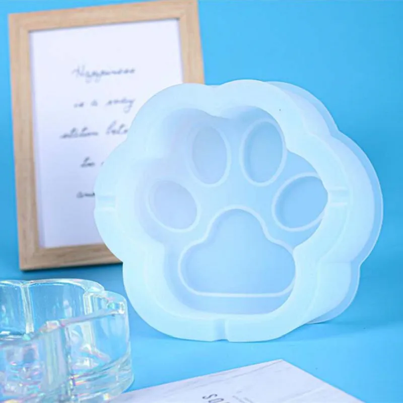 

Cat Paw Ashtray Storage Box Silicone Molds Epoxy Resin For Soap Candle Casting Plaster Holder Jewelry Box Storage Clay Mould