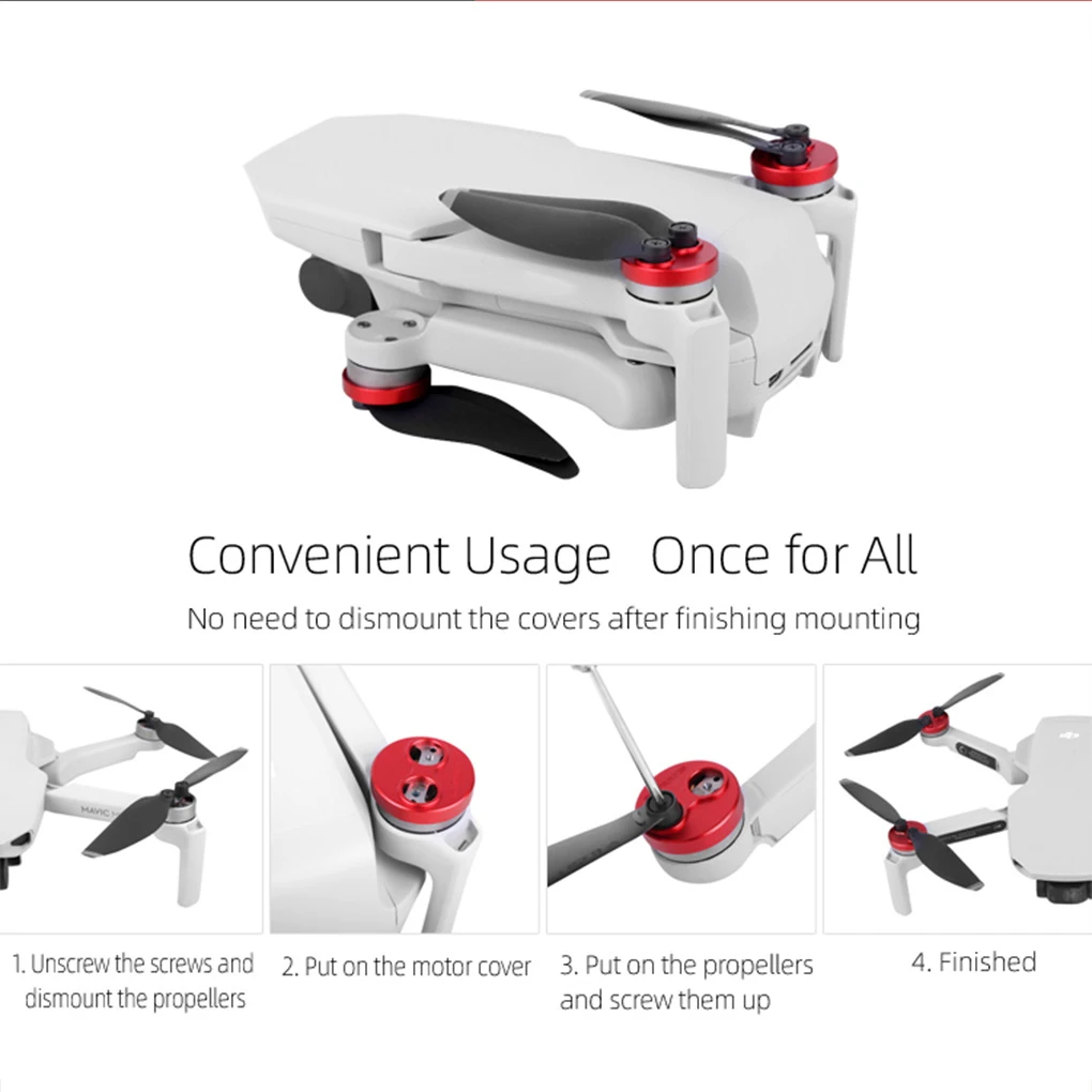 

Крышка капота двигателя дрона с дистанционным управлением защита для квадрокоптера Замена крышек из алюминиевого сплава для DJI Mini 3 Pro/SE/1