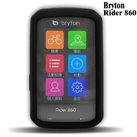 bicycle computer silica gel protective case bike silicone rubber smart cover with lcd screen film for bryton rider 860 r860