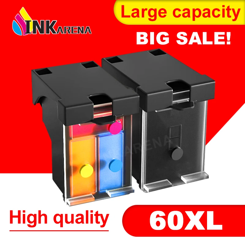 

Compatible For HP 60 XL Refillable Cartridge For HP60 60XL Deskjet F2480 F2420 F4480 F4580 F4280 D2660 D2530 PhotoSmart C4680