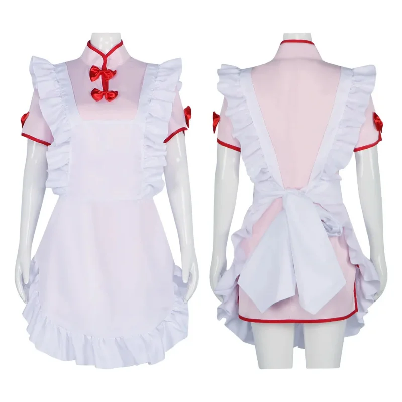 Парик для косплея из аниме Ранма костюм Чи-Пао в китайском стиле горничной