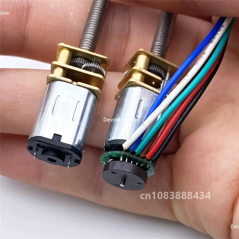 Резьбовой винт длинный вал N20 мотор-редуктор постоянного тока 3 В 6 12 M4 100 мм