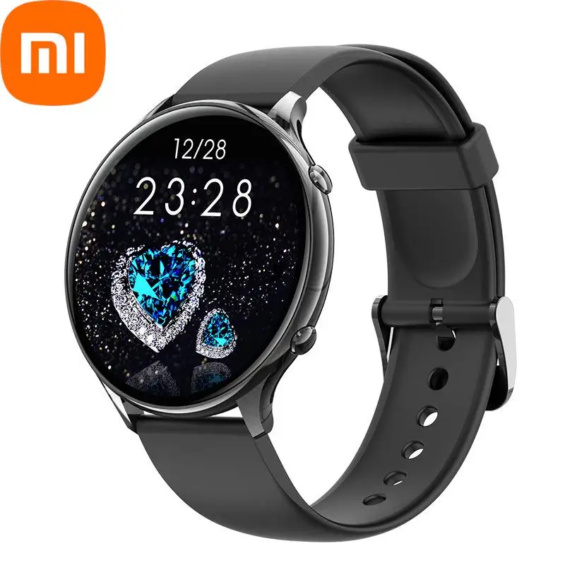 XIAOMI 2023 New Fashion Couples Smart Watch Full Screen Touch Waterproof Bracelet Heart Rate Monitor Lady Watches For Ios