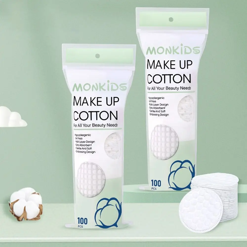 100 шт./пакет мягкие одноразовые средства для снятия макияжа с жемчужным узором