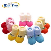 5 pairslot ideacherry brand children terry socks asymmetric graphics baby socks cartoon pattern cotton winter warm thicker