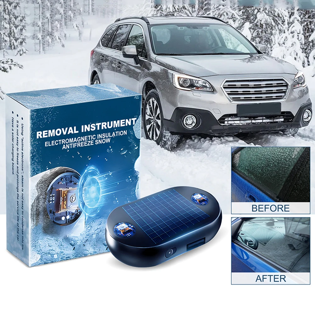 

1pc Universal Car Interference Antifreeze Device Electromagnetic Molecular Windshield Microwave Deicing Anti-Ice Instrument