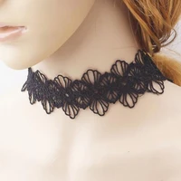 summer new lace necklace for women black hollow lace necklace gothic accessories fashion jewelry
