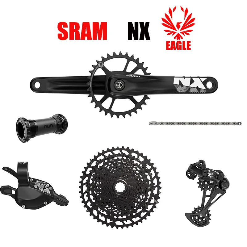 

SRAM NX EAGLE 1x12 speed 11-50T Groupset Kit DUB 175 170mm Trigger Shifter Rear Derailleur Cassette 12 Speed Chain Crankset