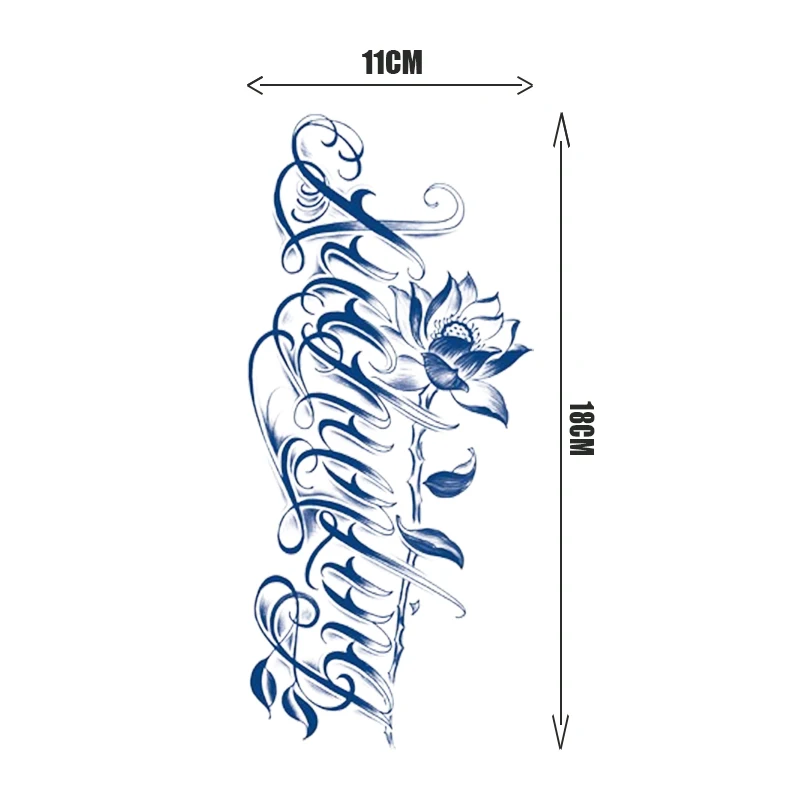 Водостойкая Временная Татуировка Для Мужчин Рука С Животными Дизайн