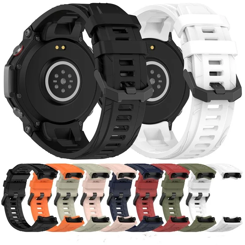Фото Силиконовый ремешок для умных часов Amazfit T-rex 3 A2322, спортивный браслет для Huami Amazfit T rex3 с инструментом для снятия ремешка №4