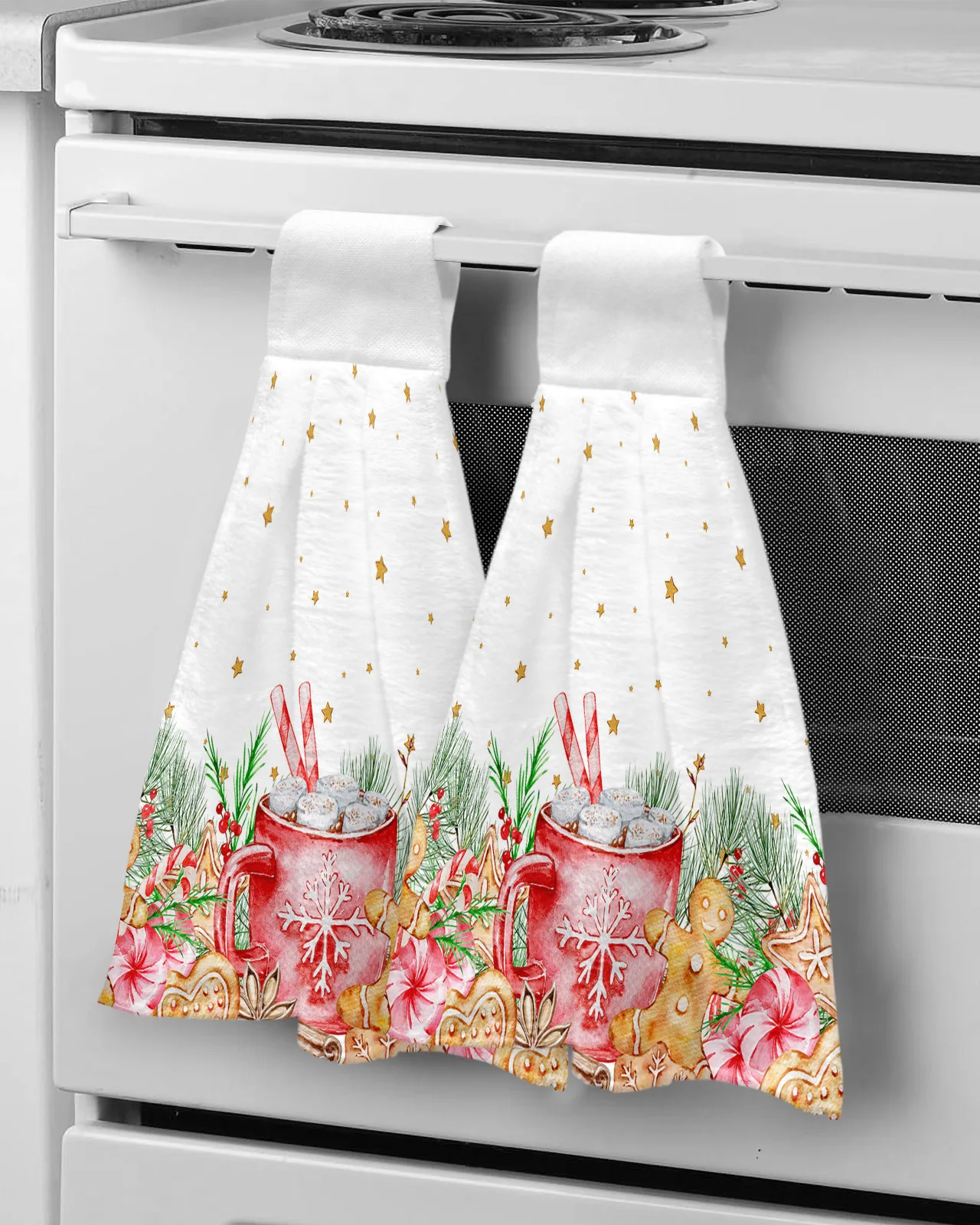 S Kitchen Microfiber Dishcloths Cleaning Cloth Bathroom Absorbent Hanging Towels