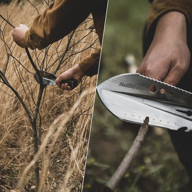 Лопата Naturehike туристическая компактная садовая ручная лопата из нержавеющей