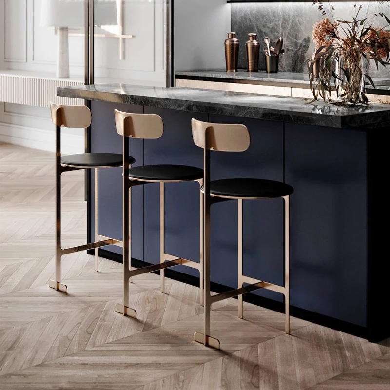 

Throne Luxury Design Living Room High Bar Chair Dining Cafe Salon Soft Computer Chair Office Sillas Bar Luxury Furniture XY50BC