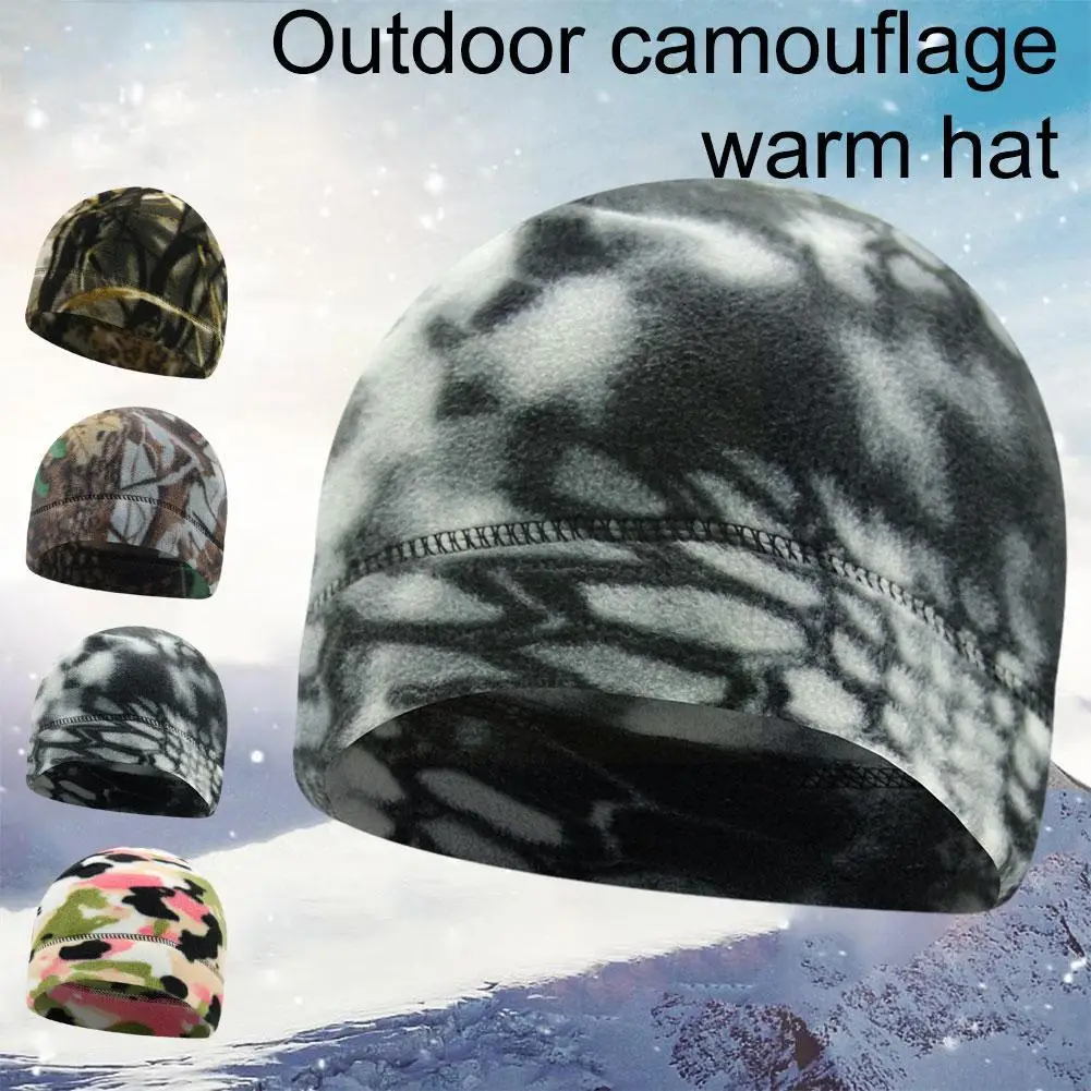 

Cold And Windproof Fleece Hat Outdoor Warm Hat Marine Camouflage Outdoor Tactical Warm Thickened Male Corps Polar Elastic Z8m3